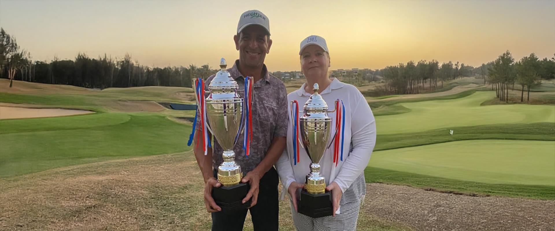 Patricia Vanleijden and Karim El Sabh win the Double Match play 2024-2025 at NEWGIZA Golf Club